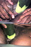 Cucumber in Pussy